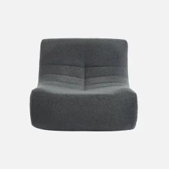 Modulo per divano modulare senza braccioli in bouclé