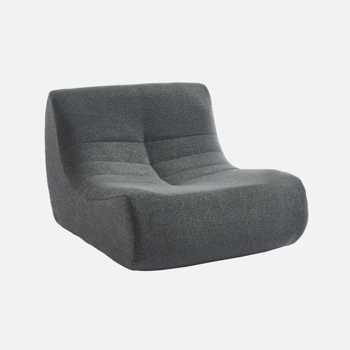 Modulo per divano modulare senza braccioli in bouclé