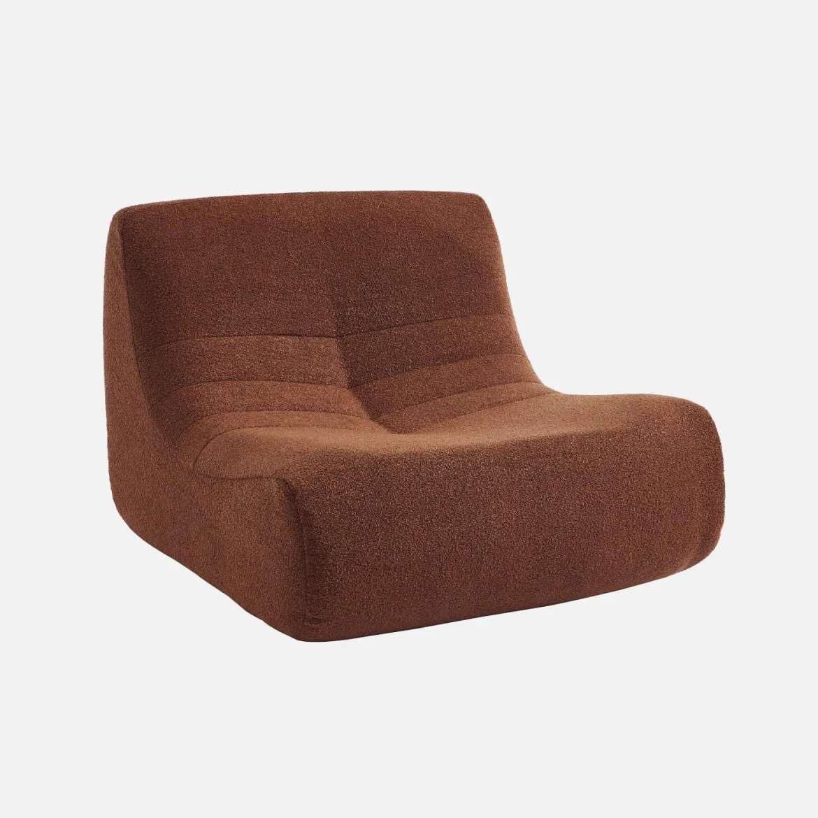 Modulo per divano modulare senza braccioli in bouclé