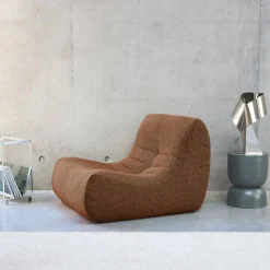 Modulo per divano modulare senza braccioli in bouclé