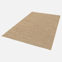 Moquette interna/esterna ad effetto juta chiaro con accenti colorati