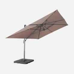 Ombrellone rettangolare decentrato, 3x4m