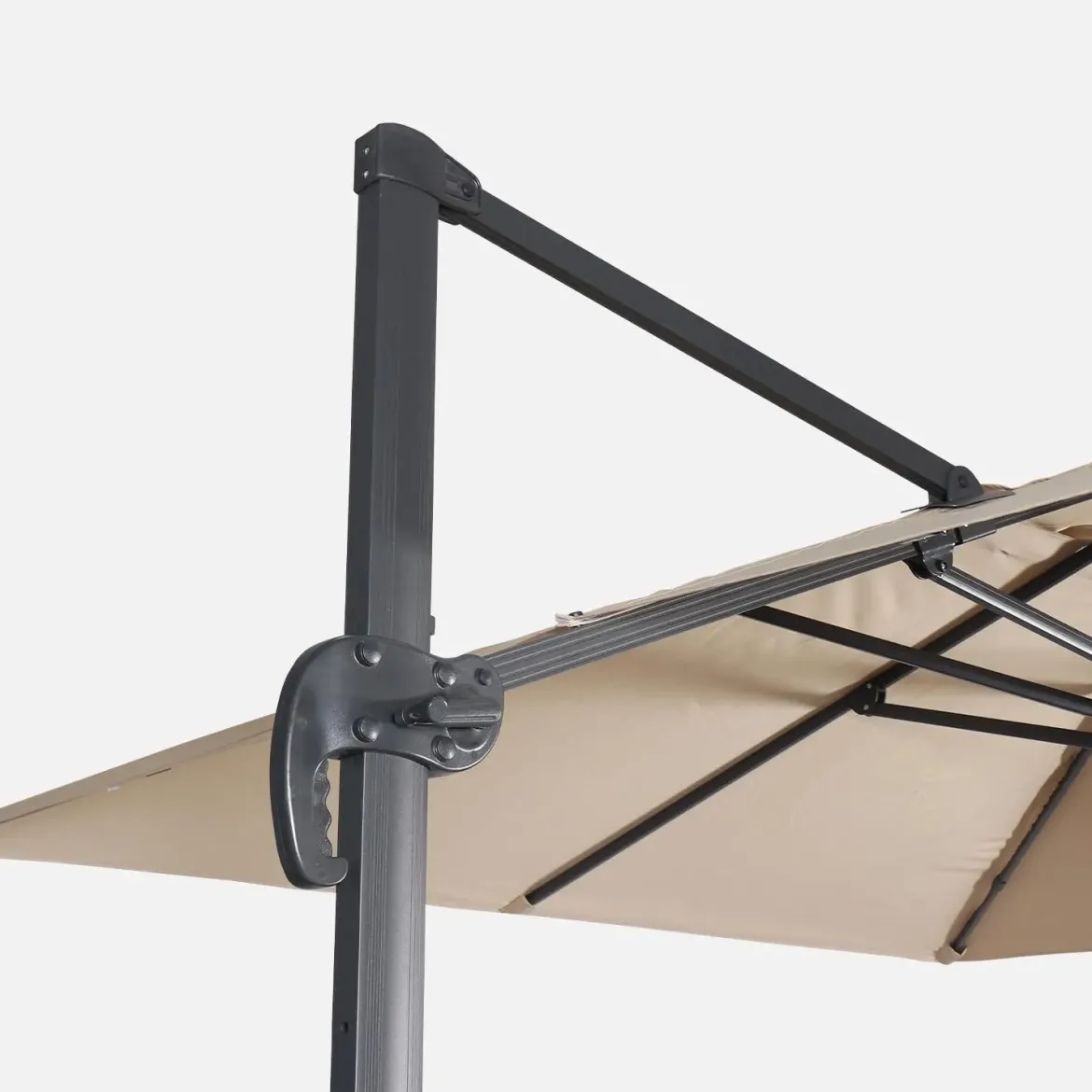 Ombrellone rettangolare, 3x4m + base