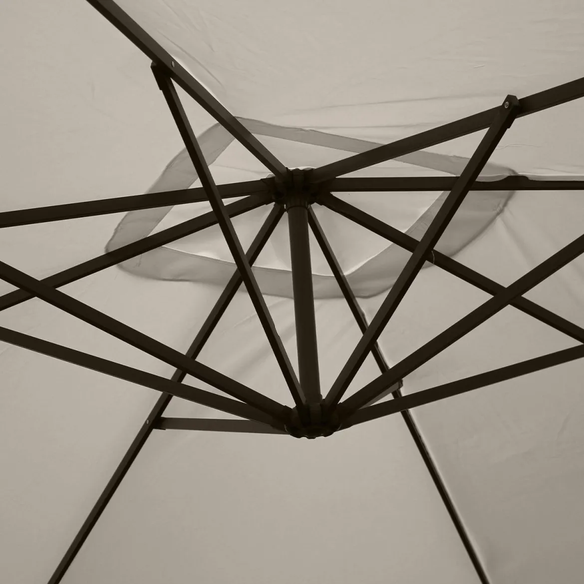 Ombrellone quadrato eccentrico, 3x3m