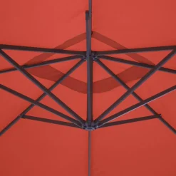 Ombrellone quadrato eccentrico, 3x3m