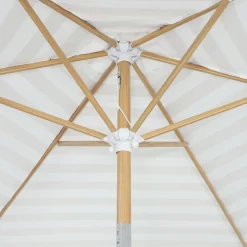 Ombrellone rettangolare asta effetto legno, 3x3m