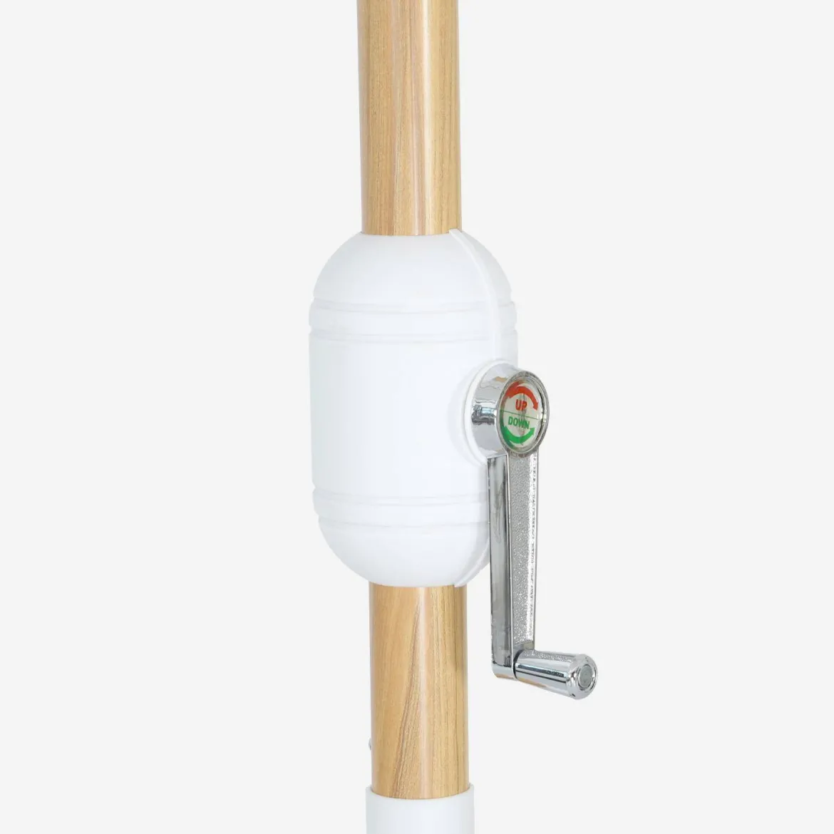 Ombrellone rettangolare asta effetto legno, 3x3m