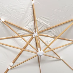 Ombrellone rettangolare asta effetto legno, 3x4m