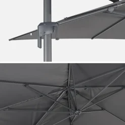 Ombrellone rettangolare decentrato, 3x4m