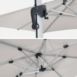 Ombrellone rettangolare decentrato 3x4m