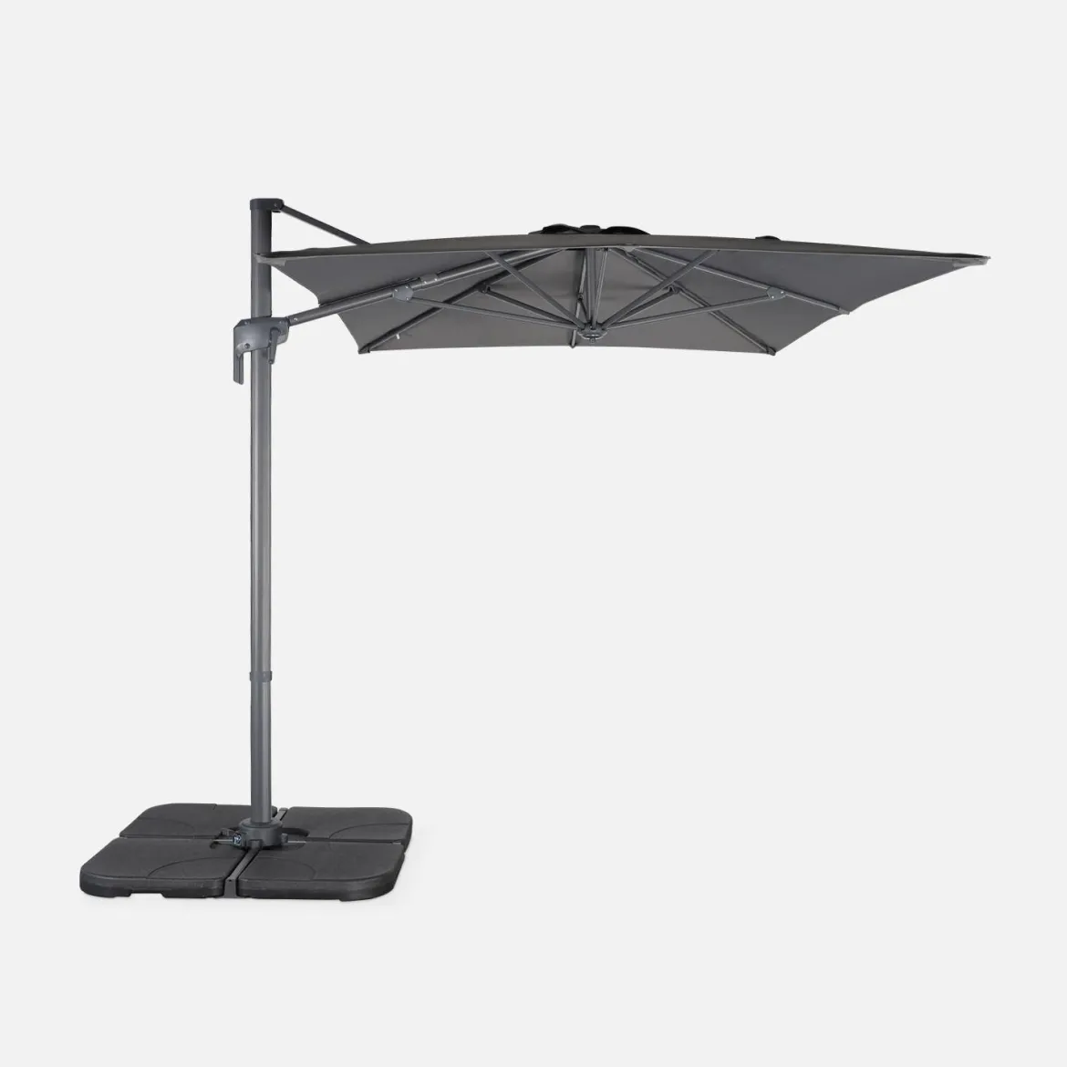 Ombrellone rettangolare eccentrico, 3x2m