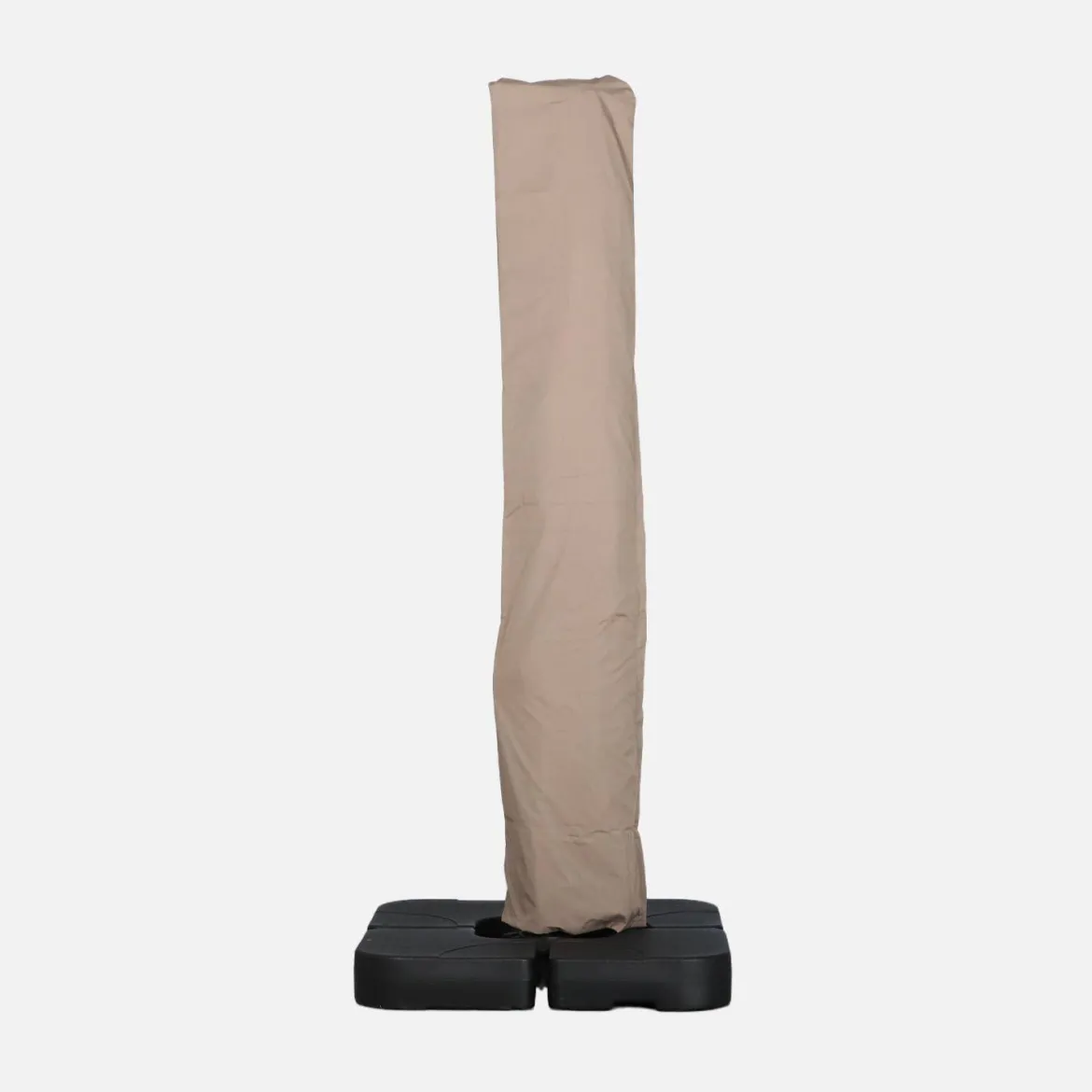 Ombrellone rettangolare eccentrico, 3x4m + piastre di zavorra 50x50cm