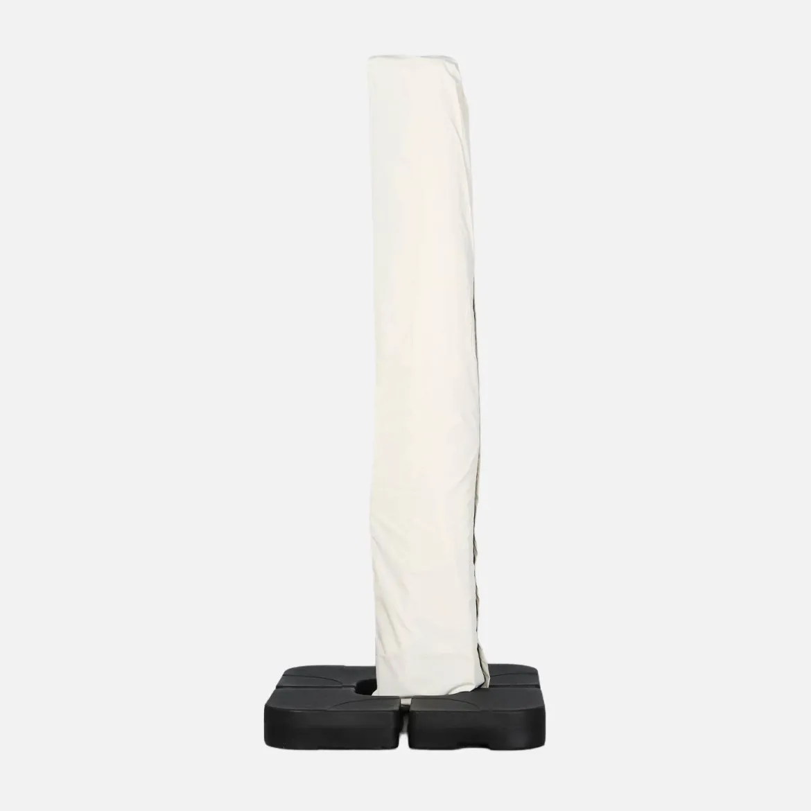 Ombrellone rettangolare eccentrico, 3x4m + piastre di zavorra 50x50cm