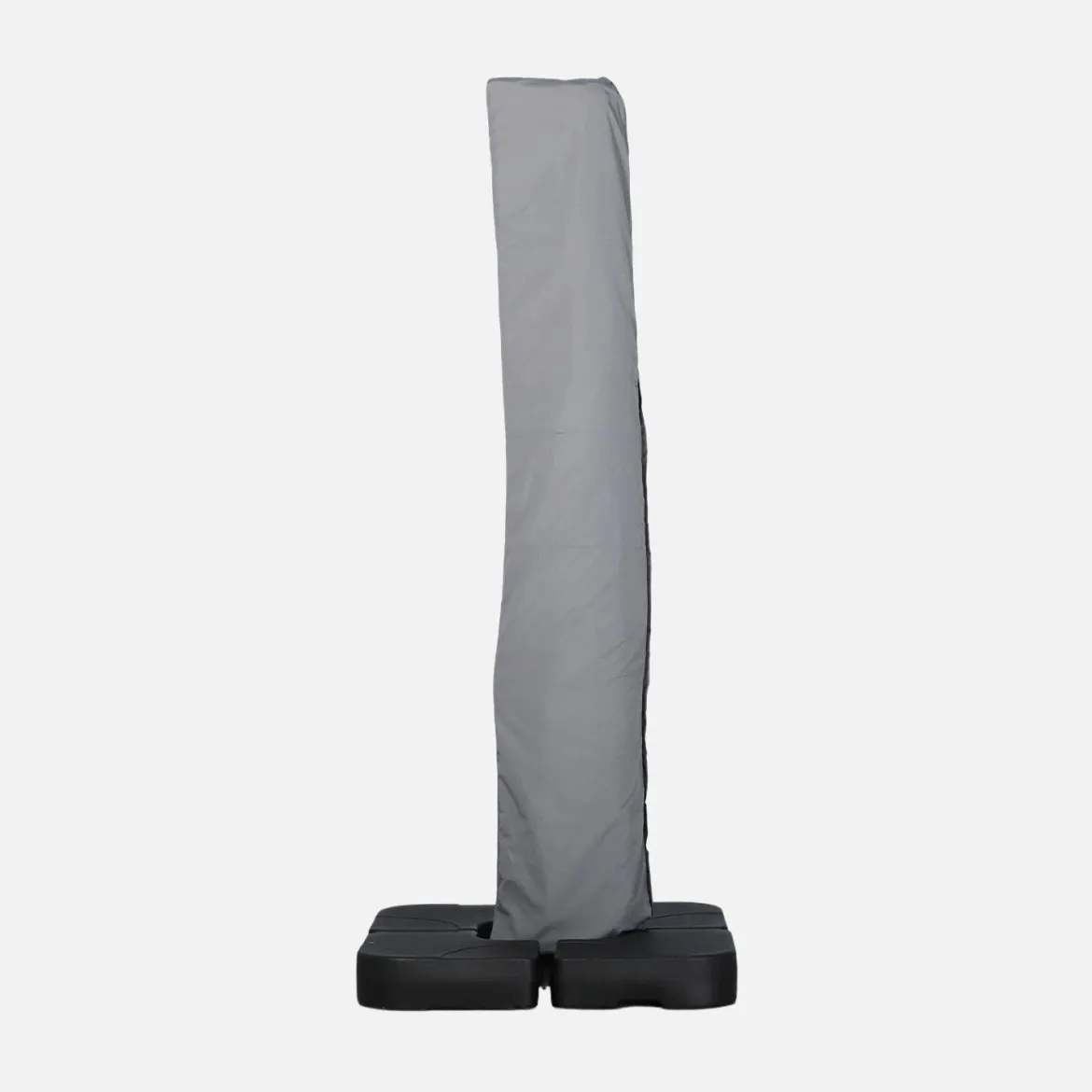 Ombrellone rettangolare eccentrico, 3x4m + piastre di zavorra 50x50cm