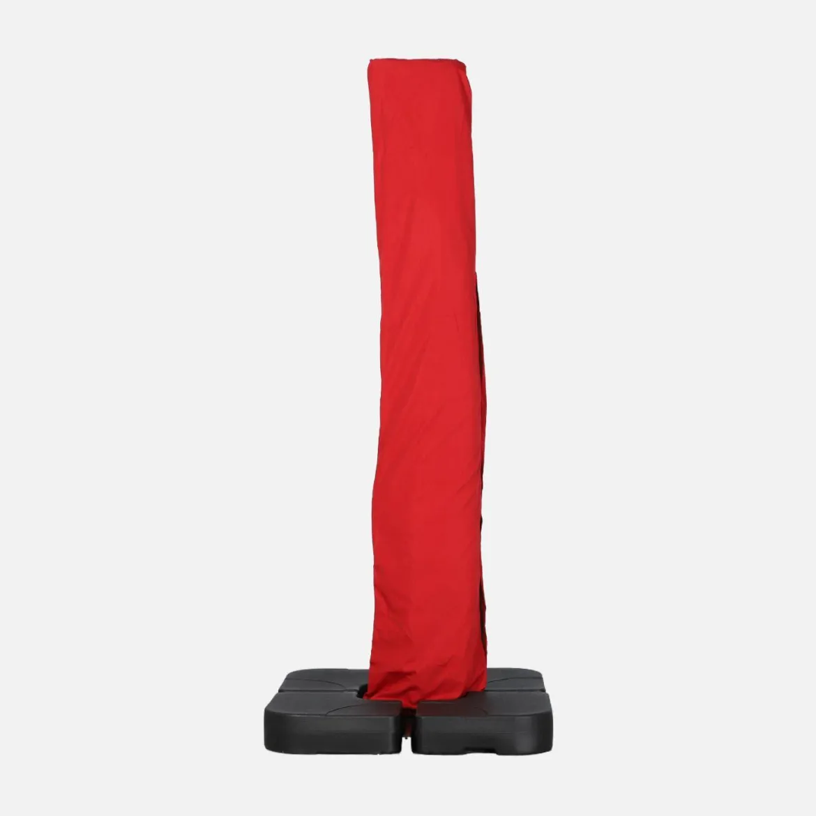Ombrellone rettangolare eccentrico, 3x4m + piastre di zavorra 50x50cm