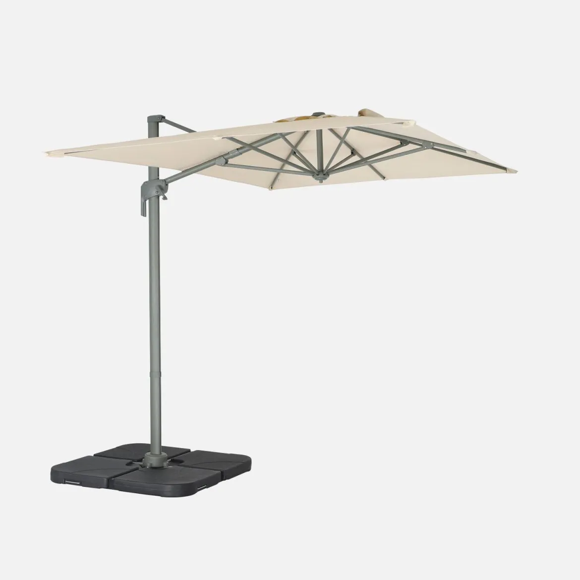 Ombrellone rettangolare eccentrico, 3x2m
