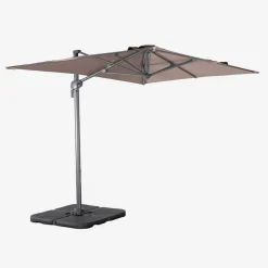 Ombrellone rettangolare eccentrico, 2x3m + base 50x50cm