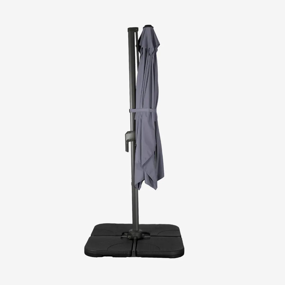 Ombrellone rettangolare eccentrico, 2x3m + base 50x50cm