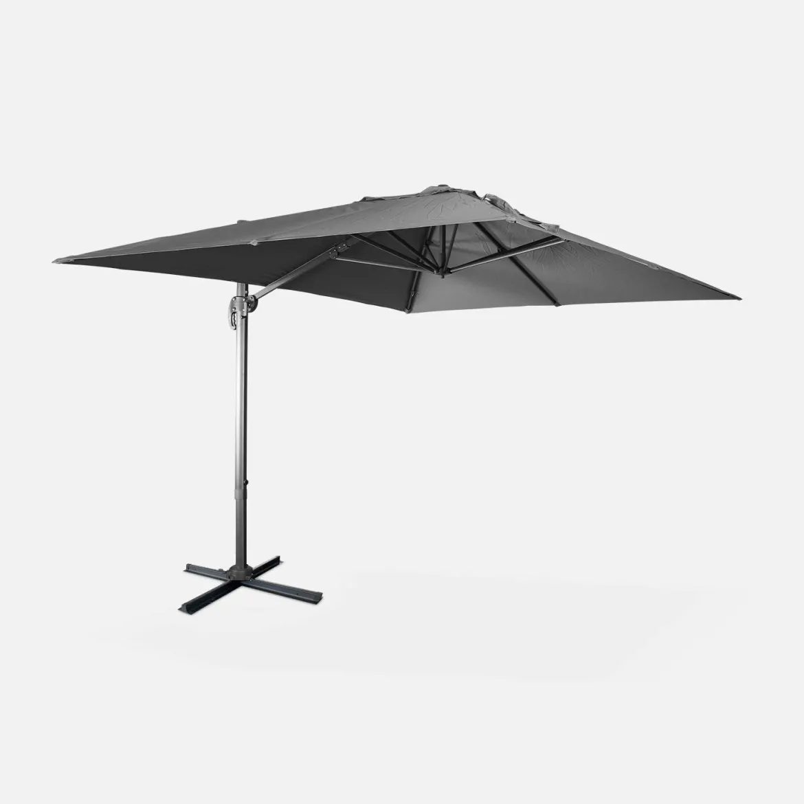 Ombrellone rettangolare, 3x4m + base