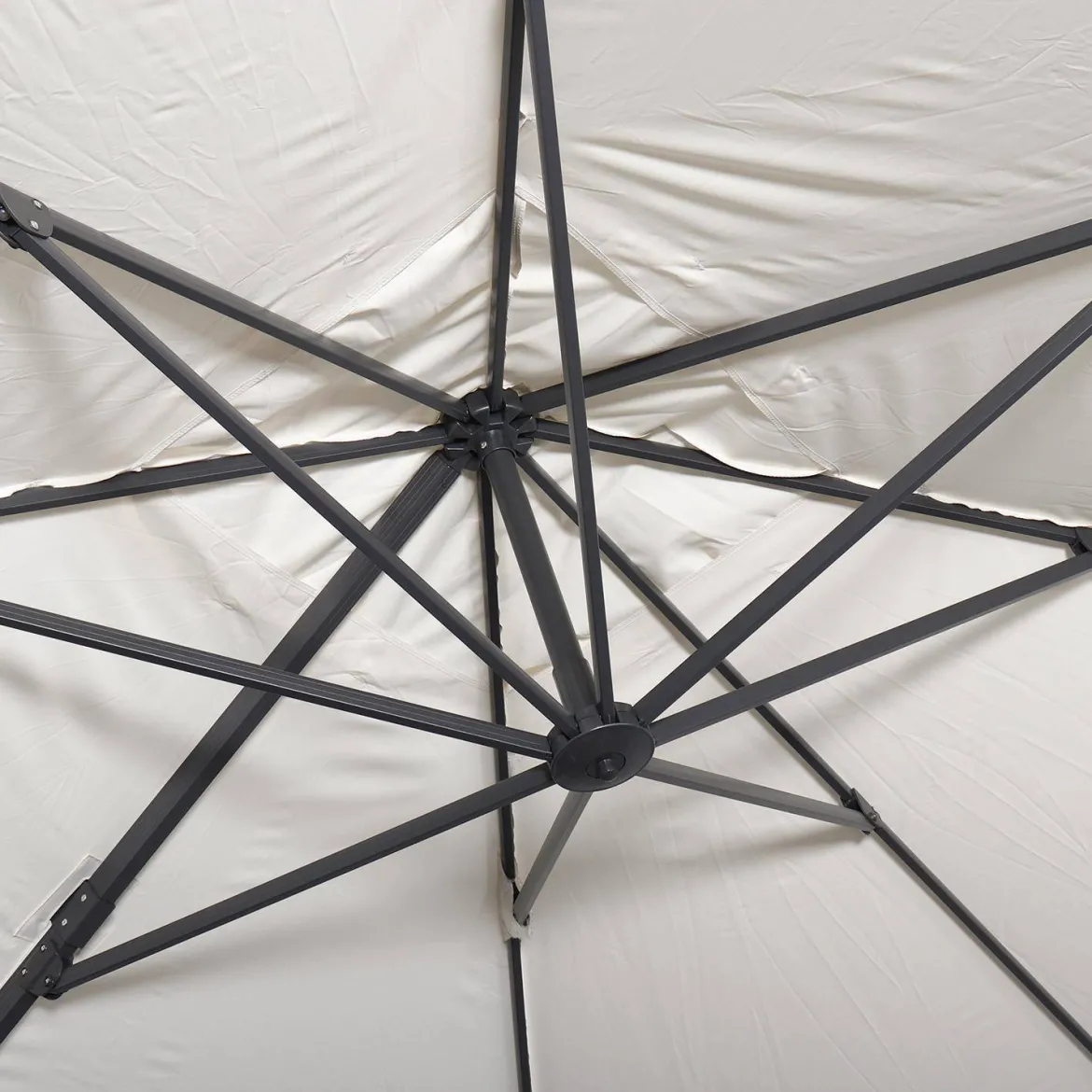 Ombrellone rettangolare, 3x4m + base
