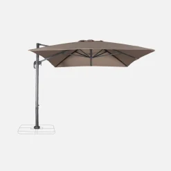 Ombrellone rettangolare, 3x4m + base