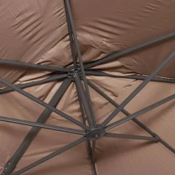 Ombrellone rettangolare, 3x4m + base