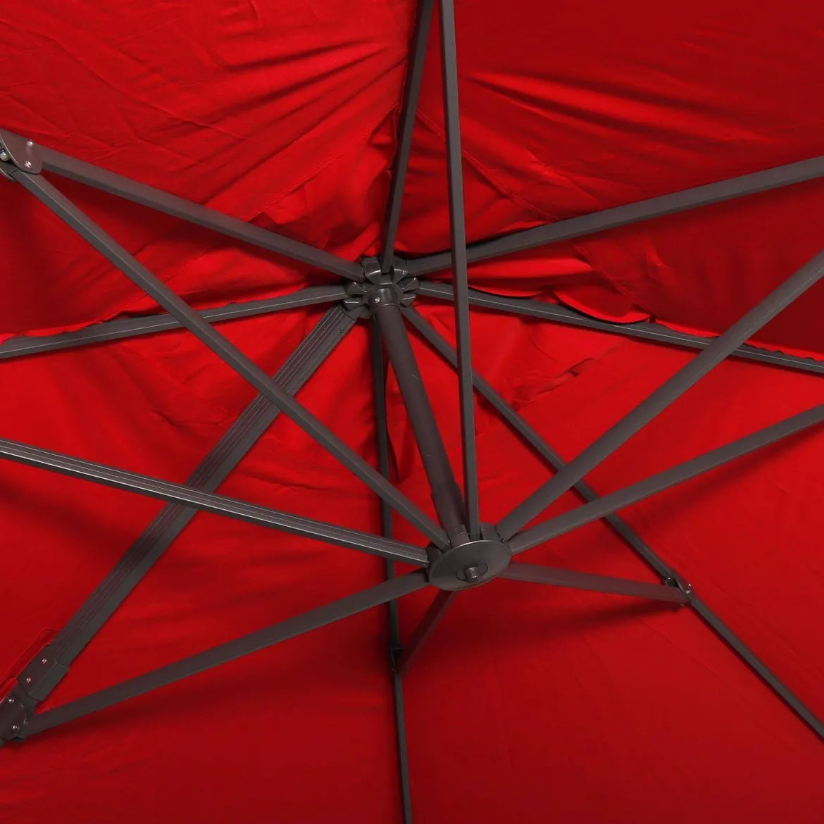 Ombrellone rettangolare, 3x4m + base