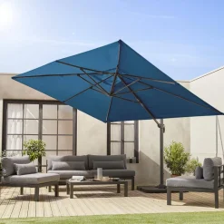 Ombrellone rettangolare, 3x4m + base