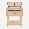 Orto rialzato in legno 80x60x109cm