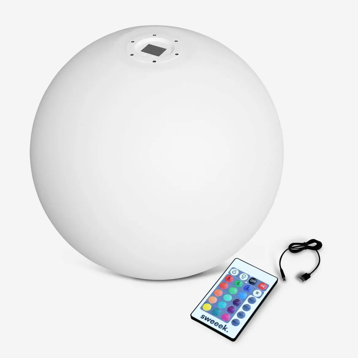 Palla luminosa a LED senza fili, per interni/esterni, 16 colori