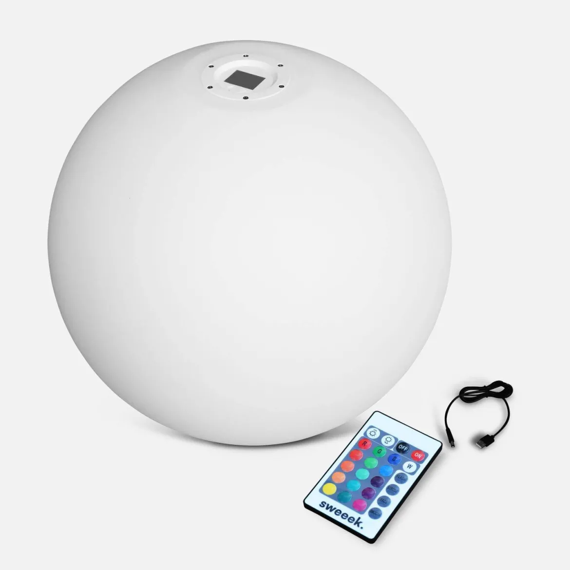 Palla luminosa a LED senza fili, per interni/esterni, 16 colori