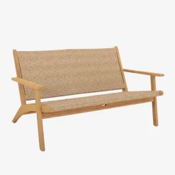 Panca da giardino in legno di acacia, 2 posti