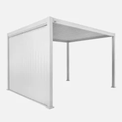 Pannello a lamelle orientabili 3m per pergola bioclimatica in alluminio