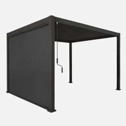Pannello a lamelle orientabili 3m per pergola bioclimatica in alluminio