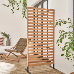 Paravento pieghevole in legno, 80x170x40cm