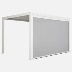 Pergola bioclimatica 3x4m in alluminio + tenda da sole 4m