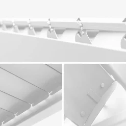 Pergola bioclimatica 3x6m in alluminio, lamelle orientabili
