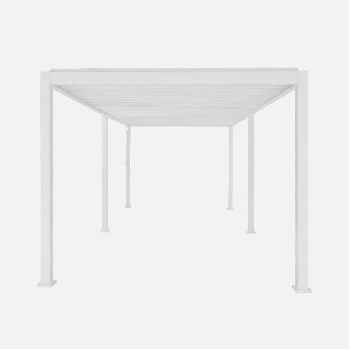 Pergola bioclimatica 3x6m in alluminio, lamelle orientabili