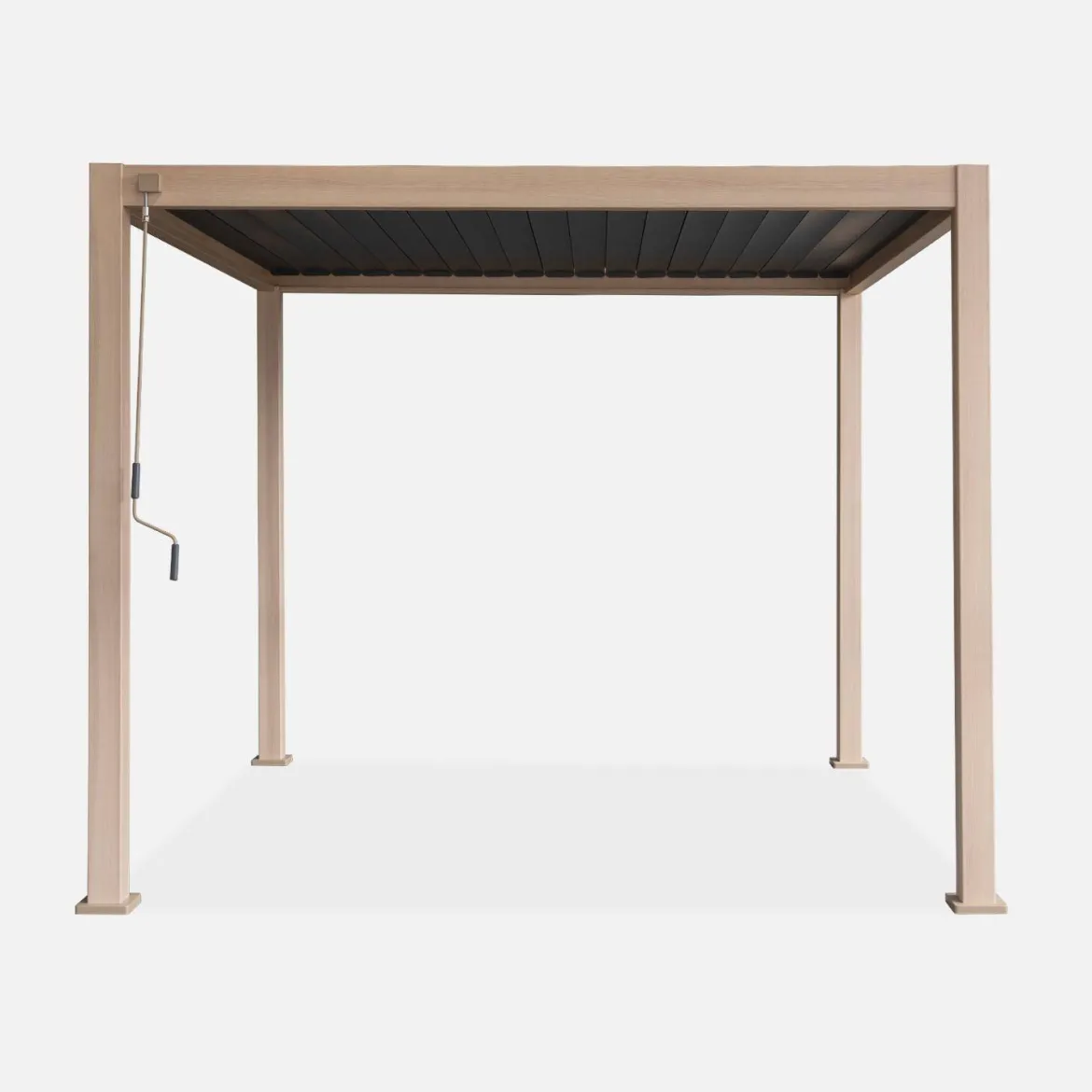 Pergola bioclimatica 3x3m in alluminio con lamelle orientabili