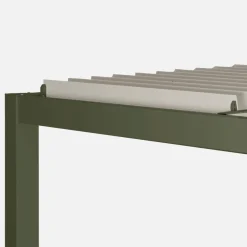 Pergola bioclimatica 3x4m in alluminio e acciaio, lamelle orientabili