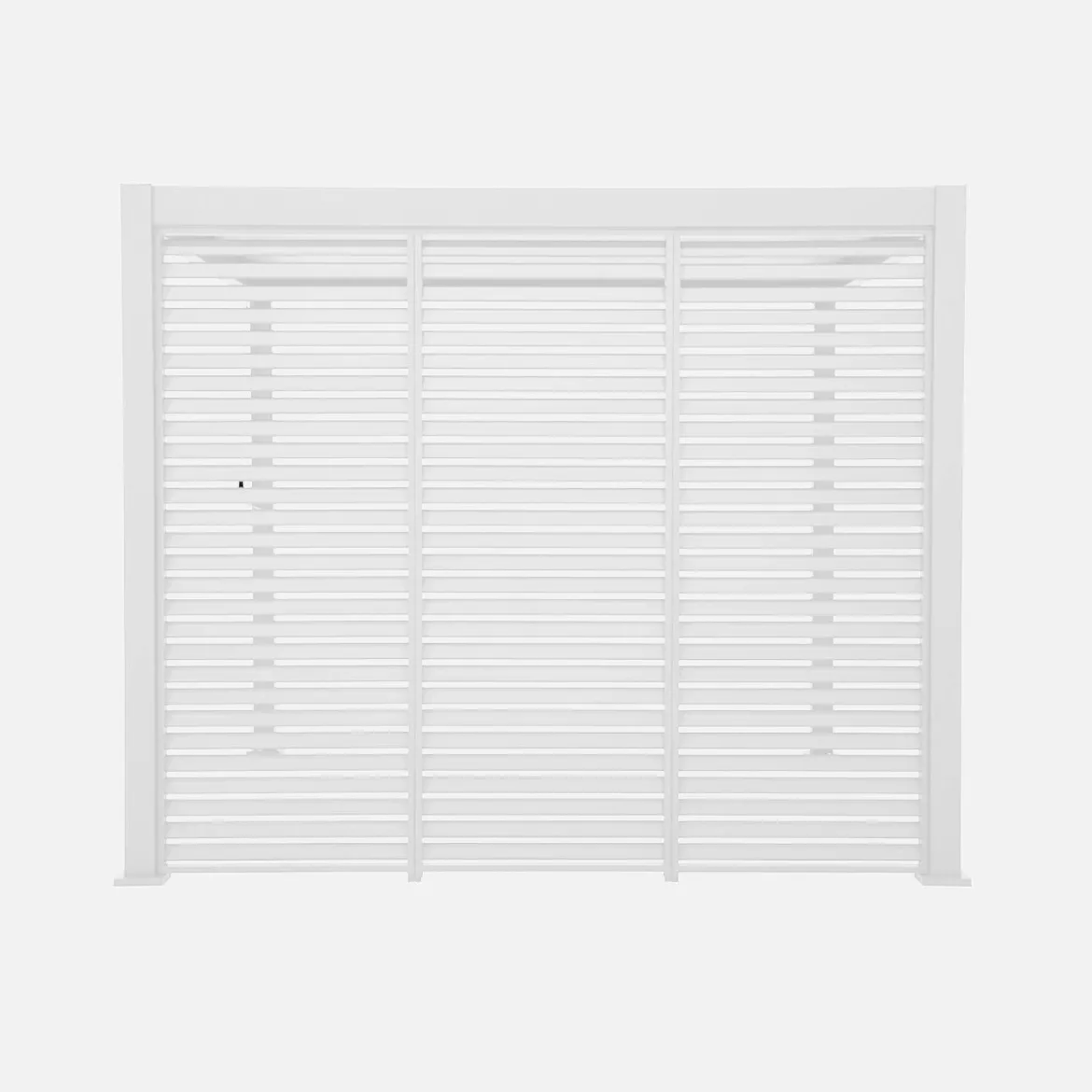 Pergola bioclimatica 3x3m in alluminio con lamelle orientabili V2 + 3 persiane