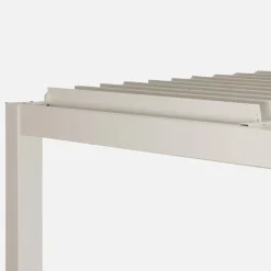 Pergola bioclimatica 3x3m in alluminio e acciaio, lamelle orientabili