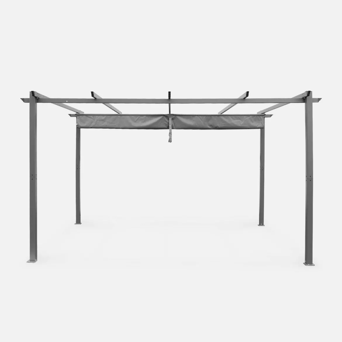Pergola 3x4m in alluminio telo scorrevole