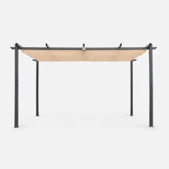 Pergola 3x4m in alluminio telo scorrevole
