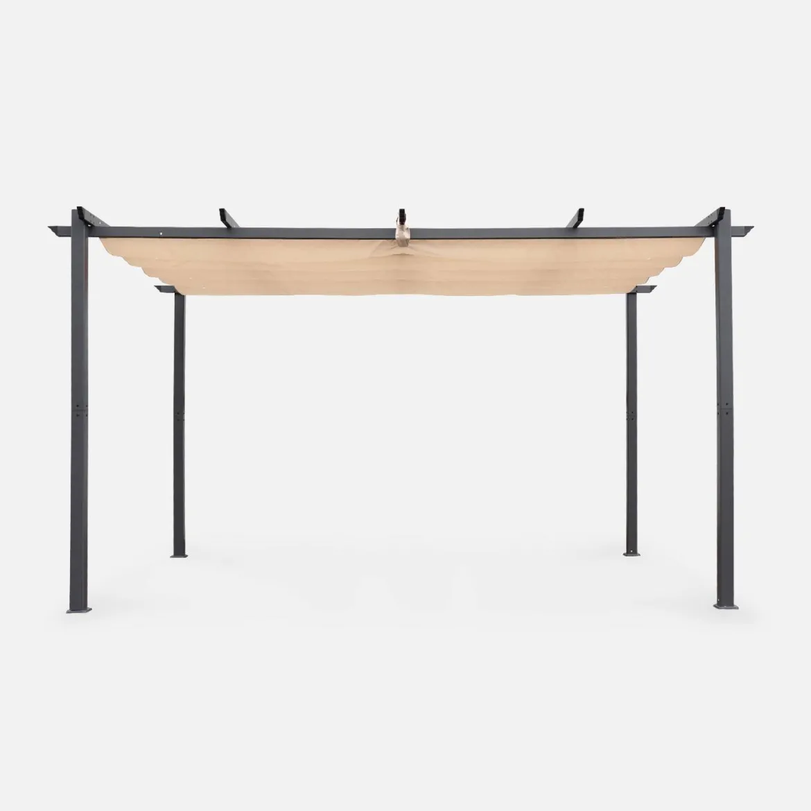 Pergola 3x4m in alluminio telo scorrevole