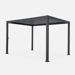 Pergola bioclimatica 3x4m in alluminio, lamelle orientabili