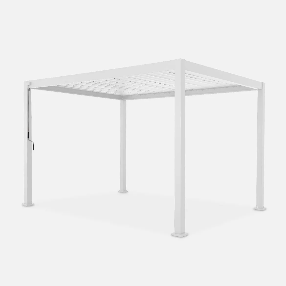 Pergola bioclimatica 3x4m in alluminio, lamelle orientabili