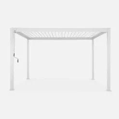 Pergola bioclimatica 3x4m in alluminio, lamelle orientabili