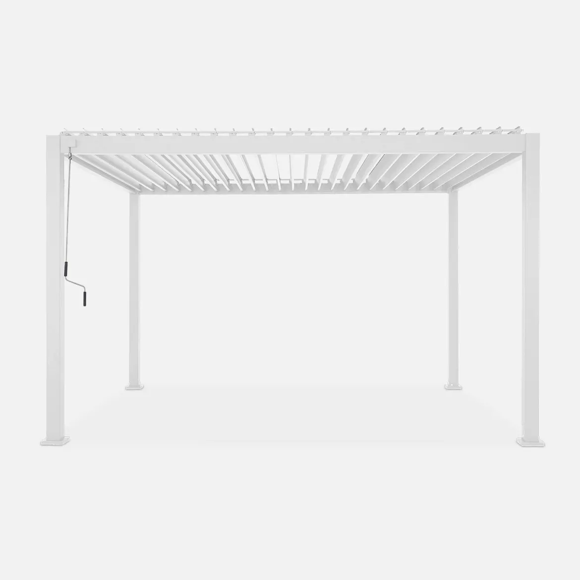 Pergola bioclimatica 3x4m in alluminio, lamelle orientabili