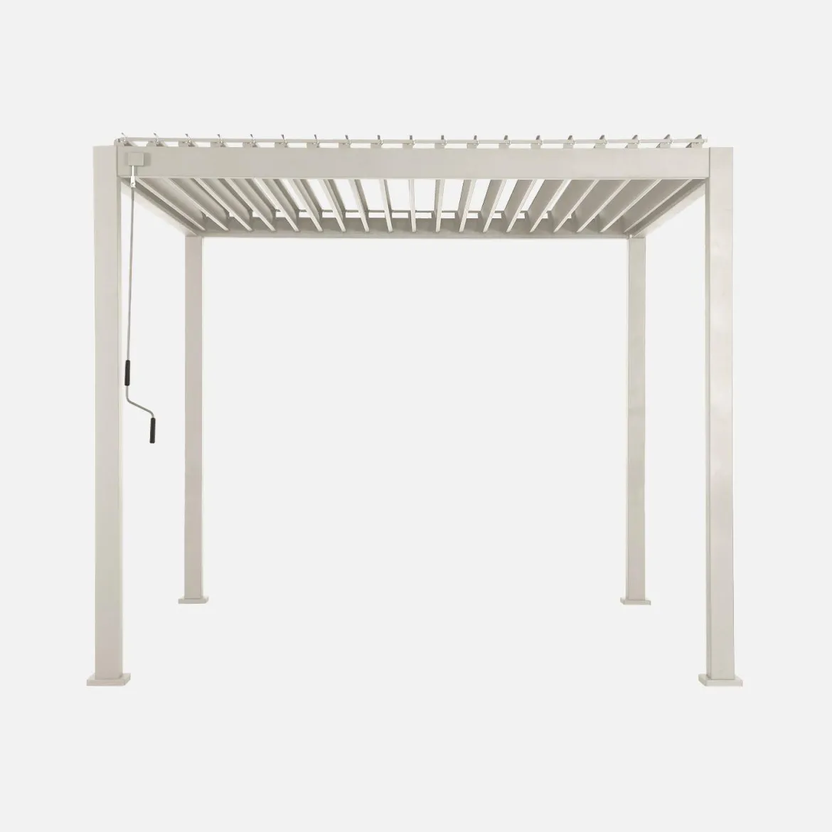 Pergola bioclimatica 3x3m in alluminio con lamelle orientabili